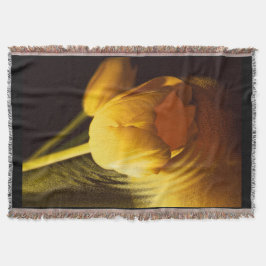 Romantic Yellow Tulip Deken