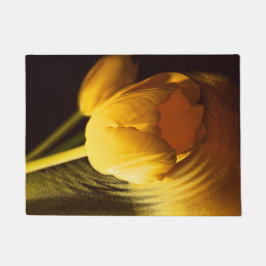 Romantic Yellow Tulip Deurmat
