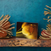 Romantic Yellow Tulip Fotoplaat (Zijkant)