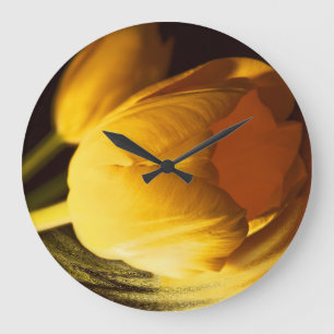 Romantic Yellow Tulip Grote Klok