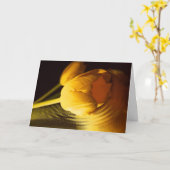 Romantic Yellow Tulip Kaart (Gele Bloem)