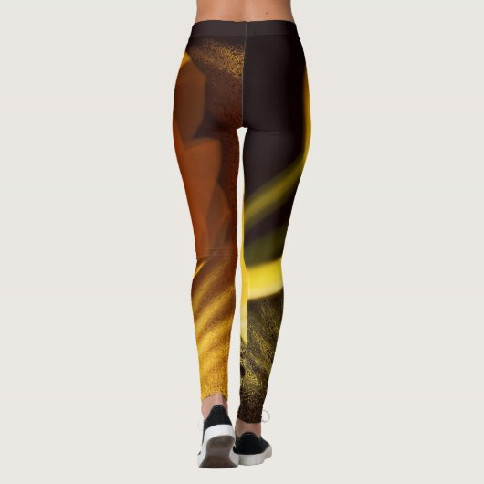Romantic Yellow Tulip Leggings (Achterkant)