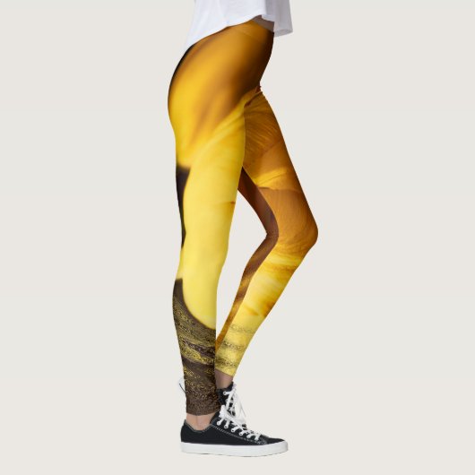 Romantic Yellow Tulip Leggings (Rechts)