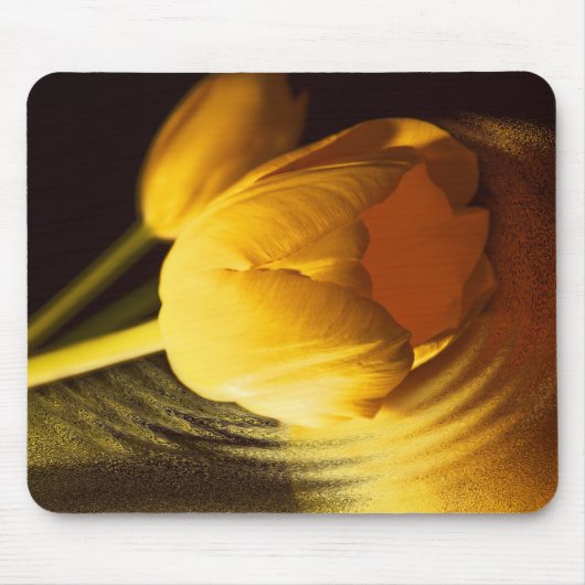 Romantic Yellow Tulip Muismat (Voorkant)