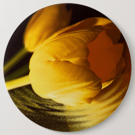 Romantic Yellow Tulip Ronde Button 6,0 Cm