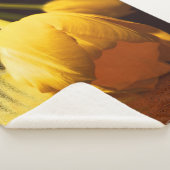 Romantic Yellow Tulip Sherpa Deken (3/4)