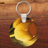 Romantic Yellow Tulip Sleutelhanger (Voorkant)