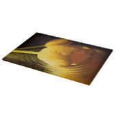 Romantic Yellow Tulip Snijplank (Hoek)