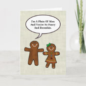 Romantic Yummy Gingerbrood Couple Card Kaart (Voorkant)