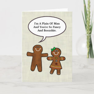 Romantic Yummy Gingerbrood Couple Card Kaart