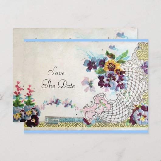 ROMANTICA 2 BEWAREN DE DATUM AANKONDIGINGSKAART (Voorkant / Achterkant)