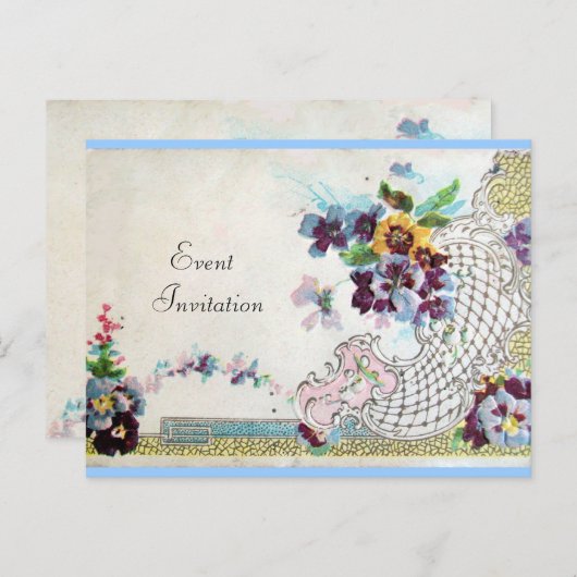 ROMANTICA 2 UITNODIGING BRIEFKAART (Voorkant / Achterkant)