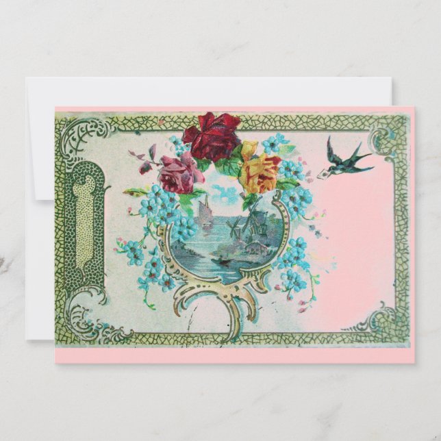 ROMANTICA 3 Bloemisterij Blauw Roze Bruiloft Feest (Voorkant)