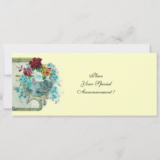 ROMANTİCA 3 MONOGRAM, blauw roze rood geel Aankondiging (Achterkant)