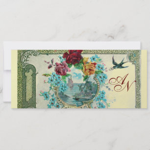 ROMANTİCA 3 MONOGRAM blauw roze rood goud Aankondiging