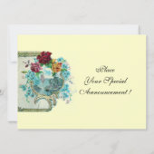 ROMANTİCA 3 MONOGRAM Gold metallic papier Aankondiging (Achterkant)