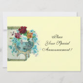 ROMANTİCA 3 MONOGRAM Gold metallic papier Aankondiging (Achterkant)
