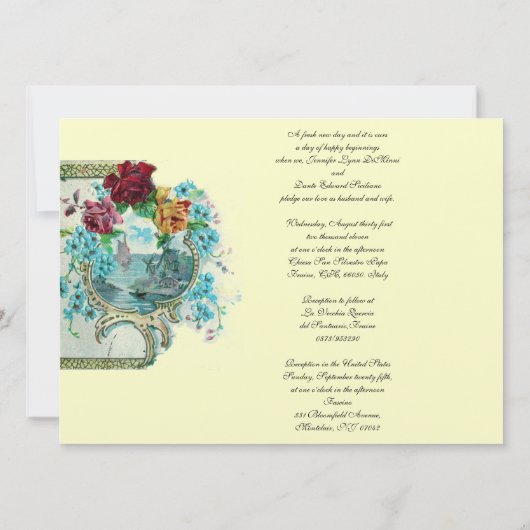 ROMANTİCA 3 MONOGRAM Gold metallic papier Kaart (Achterkant)