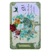 ROMANTİCA 3 MONOGRAM, slaat de datum op Magneet (Verticaal)