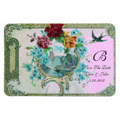 ROMANTİCA 3 MONOGRAM, sparen de Datum, Wit Magneet (Horizontaal)