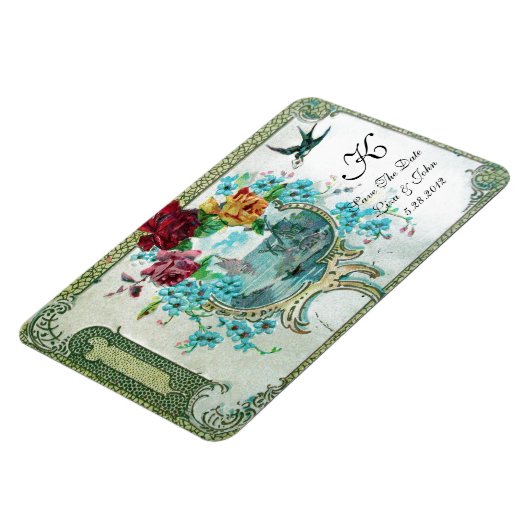 ROMANTİCA 3 MONOGRAM, sparen de Datum, Wit Magneet (Linkerzijde)