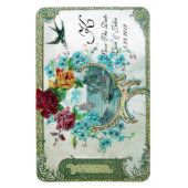 ROMANTİCA 3 MONOGRAM, sparen de Datum, Wit Magneet (Verticaal)