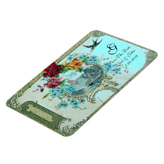 ROMANTİCA 3 MONOGRAM, sparen de Datum, Wit Magneet (Linkerzijde)