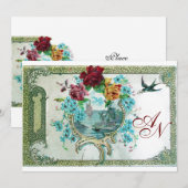 ROMANTİCA 3 MONOGRAM white, champagne metallic Aankondiging (Voorkant / Achterkant)