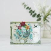 ROMANTICA 3 SAVE THE DATE AANKONDIGINGSKAART (Staand voorkant)