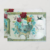 ROMANTICA 3 SAVE THE DATE Uitnodigingskaart Aankondigingskaart (Voorkant / Achterkant)