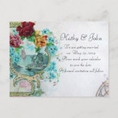 ROMANTICA 3 SAVE THE DATE Uitnodigingskaart Aankondigingskaart (Achterkant)