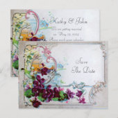 ROMANTICA 4 BEWAAR DE DATUM AANKONDIGINGSKAART (Voorkant / Achterkant)