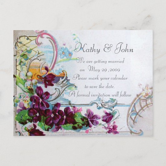 ROMANTICA 4 BEWAAR DE DATUM AANKONDIGINGSKAART (Achterkant)