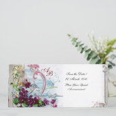 ROMANTICA  4 MONOGRAAM KAART (Staand voorkant)