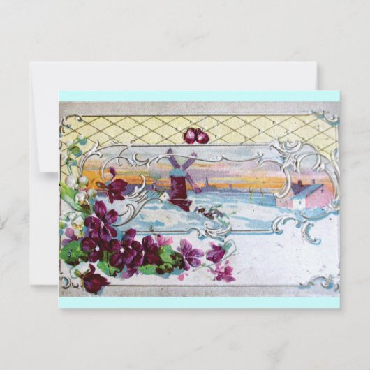 ROMANTICA  4 MONOGRAM 2 ,Blauw Kaart (Achterkant)