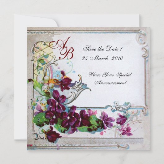 ROMANTICA 4 MONOGRAM 2 KAART (Voorkant)