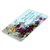 ROMANTİCA 4 MONOGRAM, sparen de Datum, groen, blau Magneet (Linkerzijde)