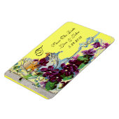 ROMANTİCA 4 MONOGRAM, sparen de Datum, groen, geel Magneet (Linkerzijde)