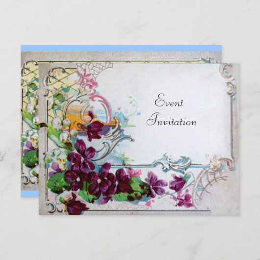 ROMANTICA 4 UITNODIGING BRIEFKAART (Voorkant / Achterkant)