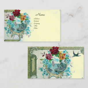 ROMANTICA Antiek Trouwbloemen Rozen, Bloemen Visitekaartje