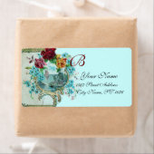 ROMANTICA BLAUWGROEN BLAUWE VLOEISTONNEN MET WEDDE ETIKET (Insitu)