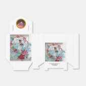 ROMANTICA ELEGANT WEDDING PINK GEM MONOGRAM White Bedankdoosjes (Uitgevouwen)