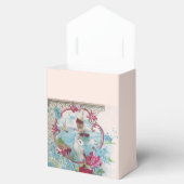 ROMANTICA ELEGANT WEDDING PINK GEM STONE MONOGRAM BEDANKDOOSJES (Geopend)