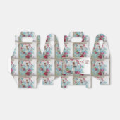 ROMANTICA ELEGANT WIT ROZE BRUILOFT MONOGRAM BEDANKDOOSJES (Uitgevouwen)