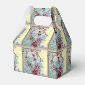 ROMANTICA ELEGANT YELLOW PINK WEDDING MONOGRAM BEDANKDOOSJES (Achterkant)