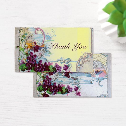 ROMANTICA Floral Rustic Wedding Favor, bedankt Visitekaartje (Bureau)