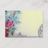 ROMANTICA, goudmetallisch papier Visitekaartje (Achterkant)