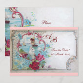 ROMANTICA  MONOGRAAM KAART (Voorkant / Achterkant)