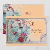 ROMANTICA  MONOGRAAM KAART (Voorkant / Achterkant)