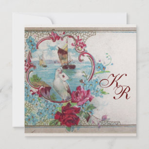ROMANTİCA MONOGRAM, goudmetallisch papier Aankondiging